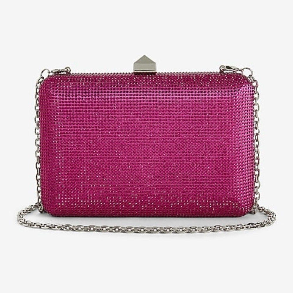 Rhinestone Stud Clasp Clutch